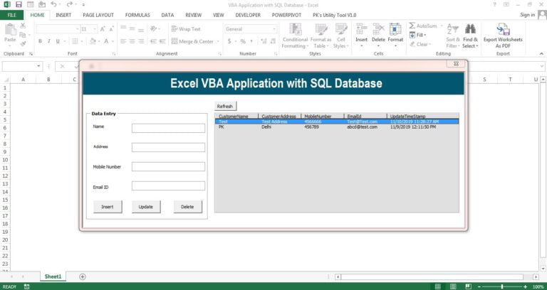 Как в vba excel подключиться к sql