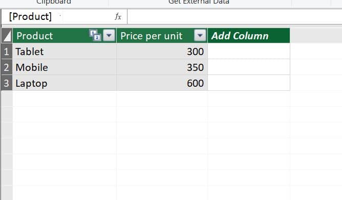 calculated column logger pro