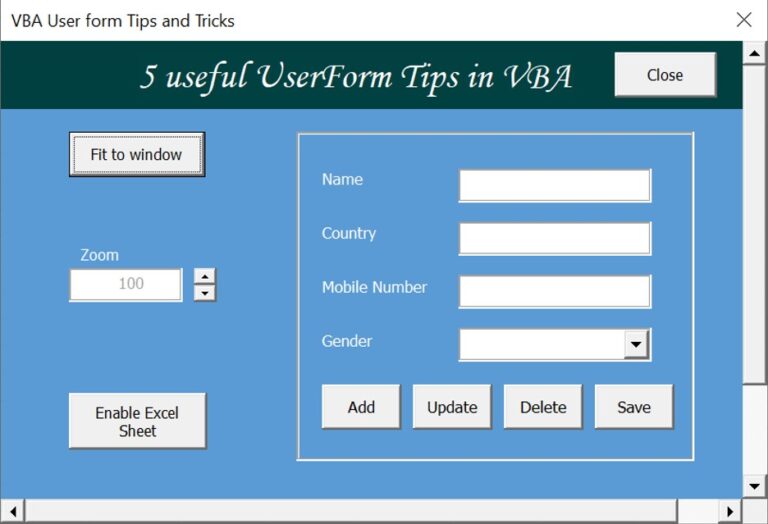 5 Vba Userform Super Tips Pk An Excel Expert 0738
