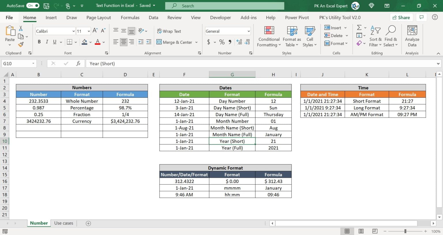 Text Function In Excel 1 Pk An Excel Expert 5622