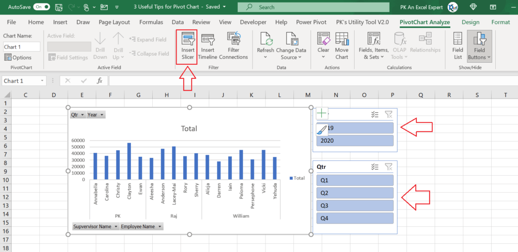 3 Useful Tips for the Pivot Chart - PK: An Excel Expert