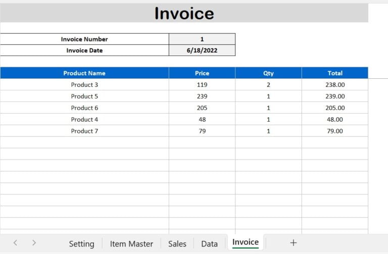 Invoice Management System V1.0 - PK: An Excel Expert