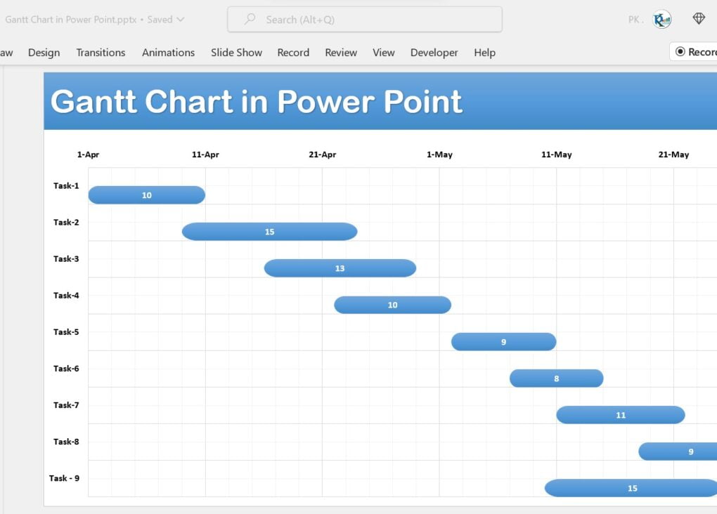 Process Circle Chart In Excel 2010 Pk An Excel Expert 9991