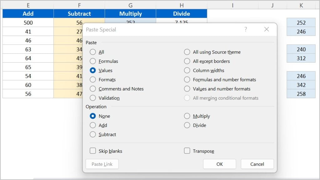 How To Paste Special In Excel Mac