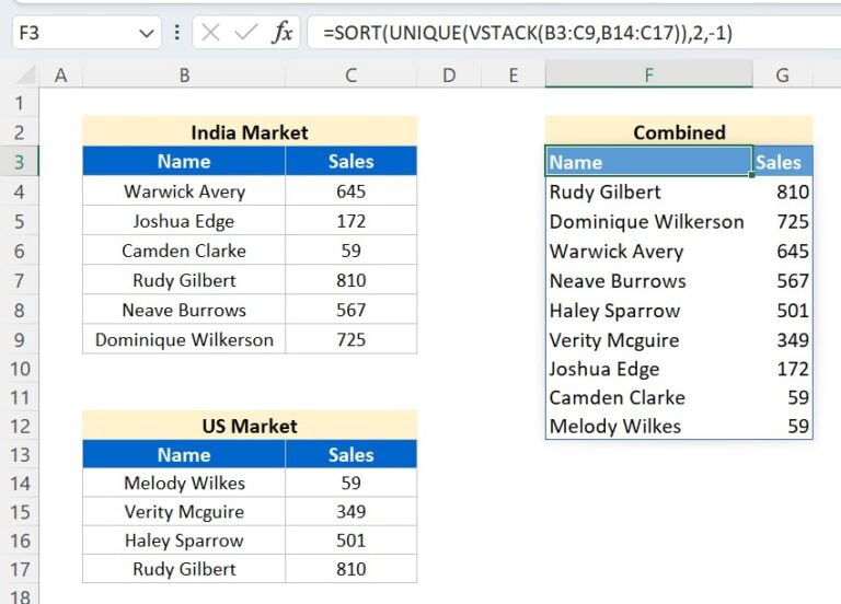 Mastering Vstack And Hstack Functions In Excel Pk An Excel Expert 8210