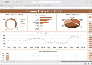 Income Dashboard in Excel -1