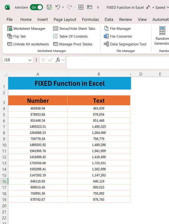 How to use FIXED Function in Excel with Examples - PK: An Excel Expert