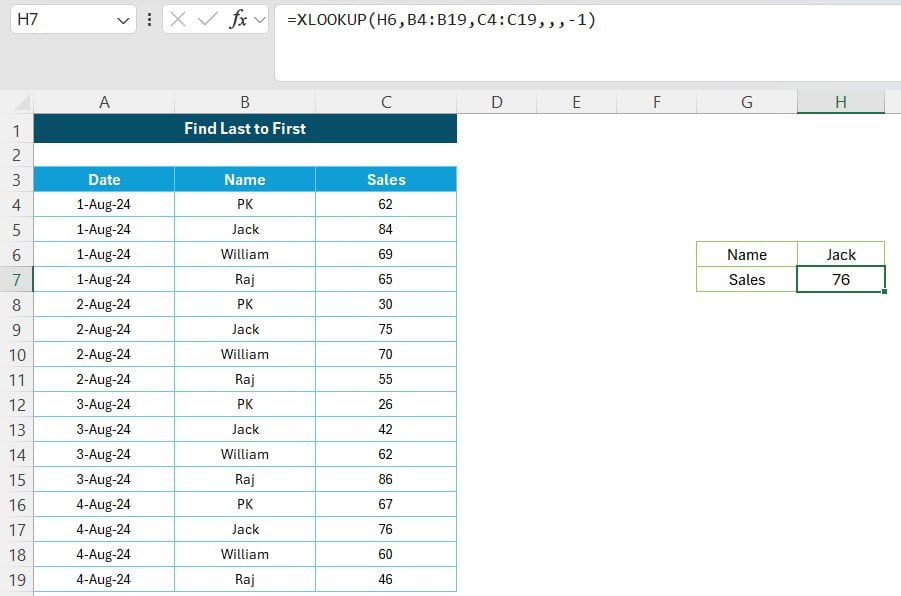 Mastering XLOOKUP