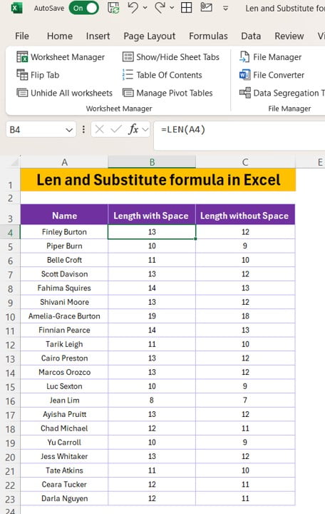 LEN Function