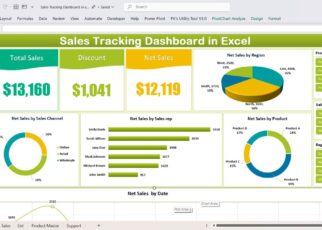 Sales Tracking Dashboard in Excel