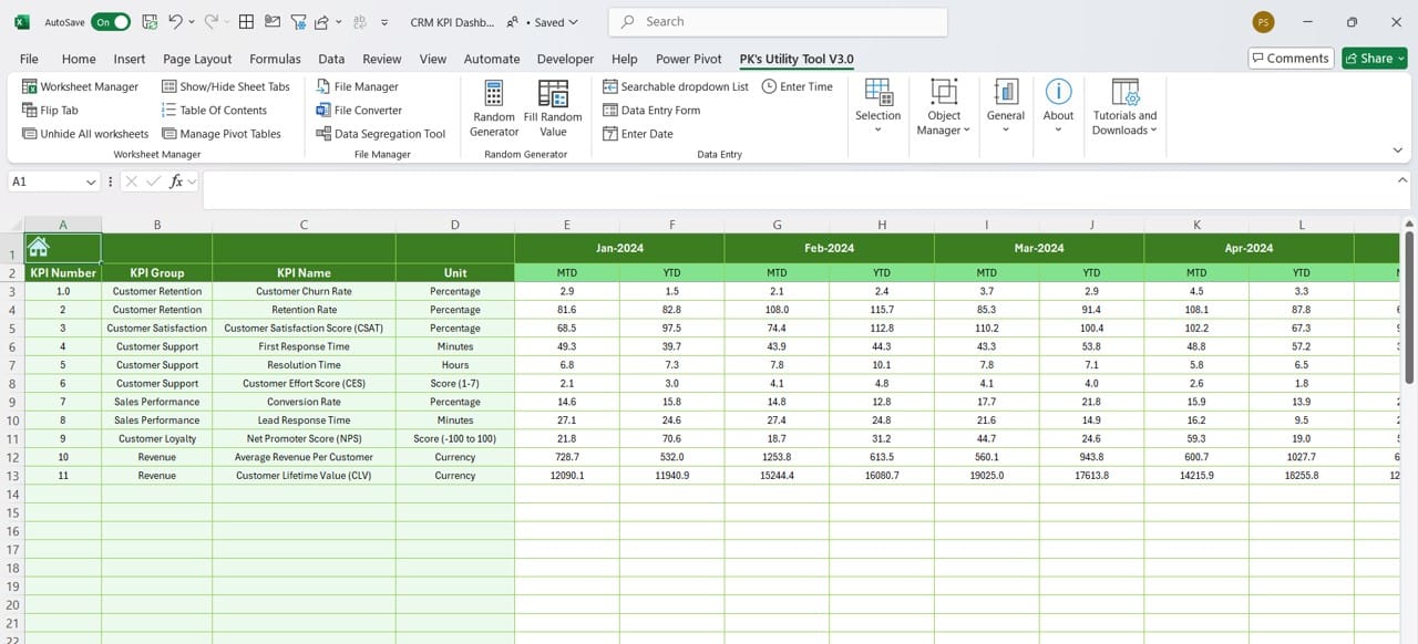 Target Sheet Tab