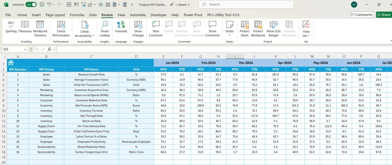 Target Sheet