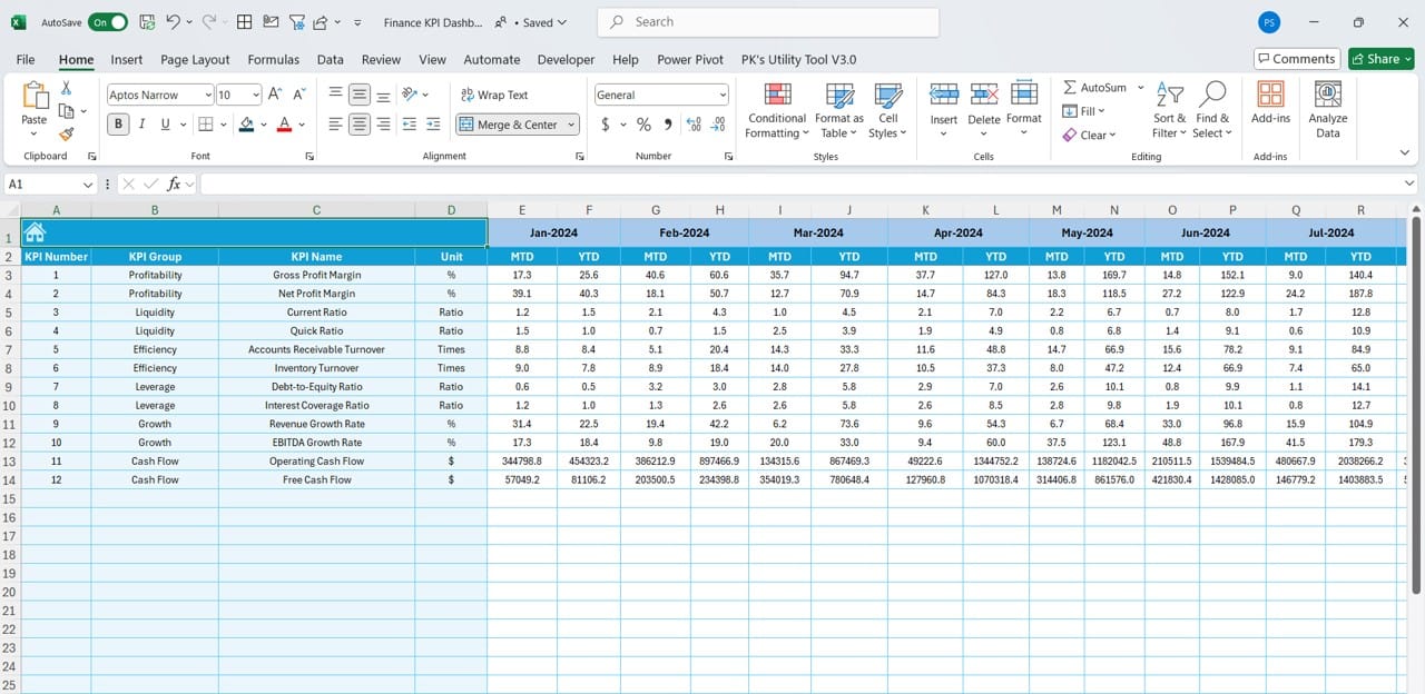 Target Sheet Tab