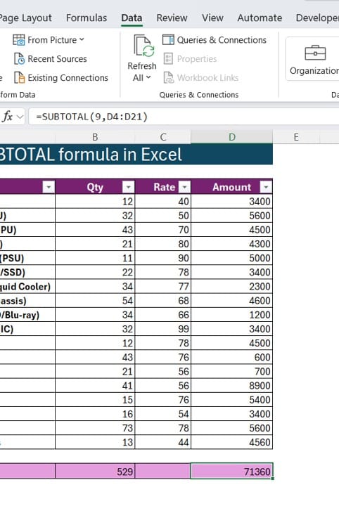 SUBTOTAL