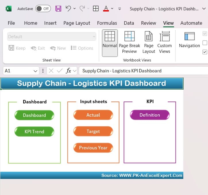 Supply Chain - Logistics KPI Dashboard