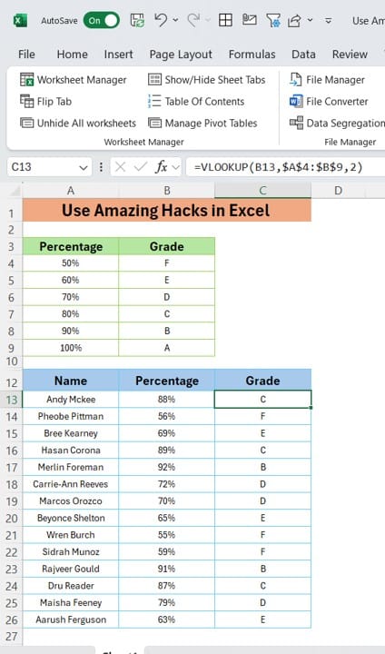 VLOOKUP