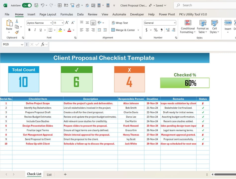 Client Proposal Checklist