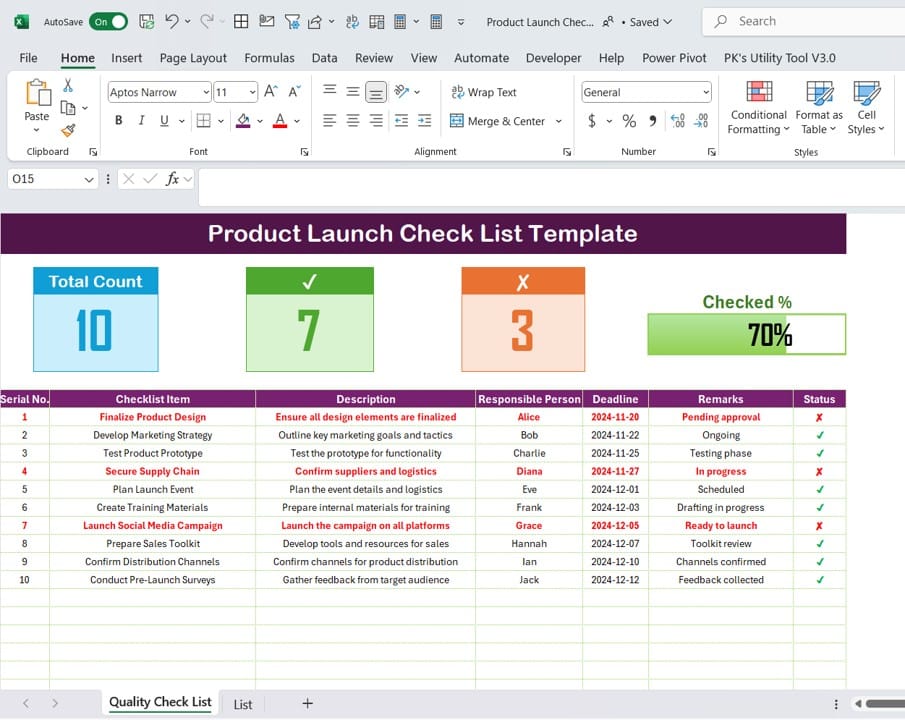 Product Launch Checklist 