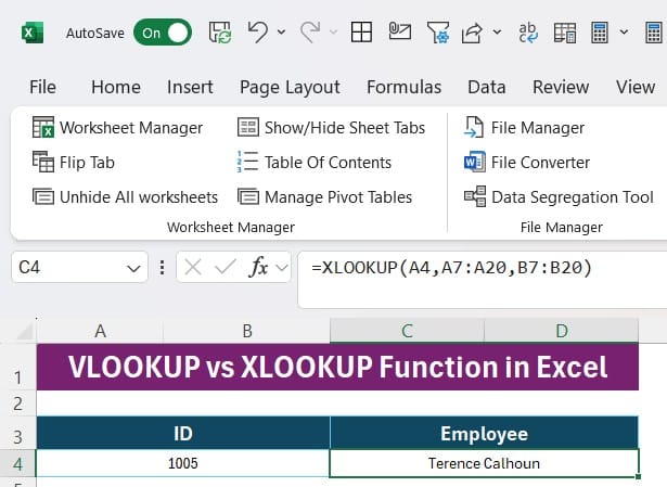 XLOOKUP