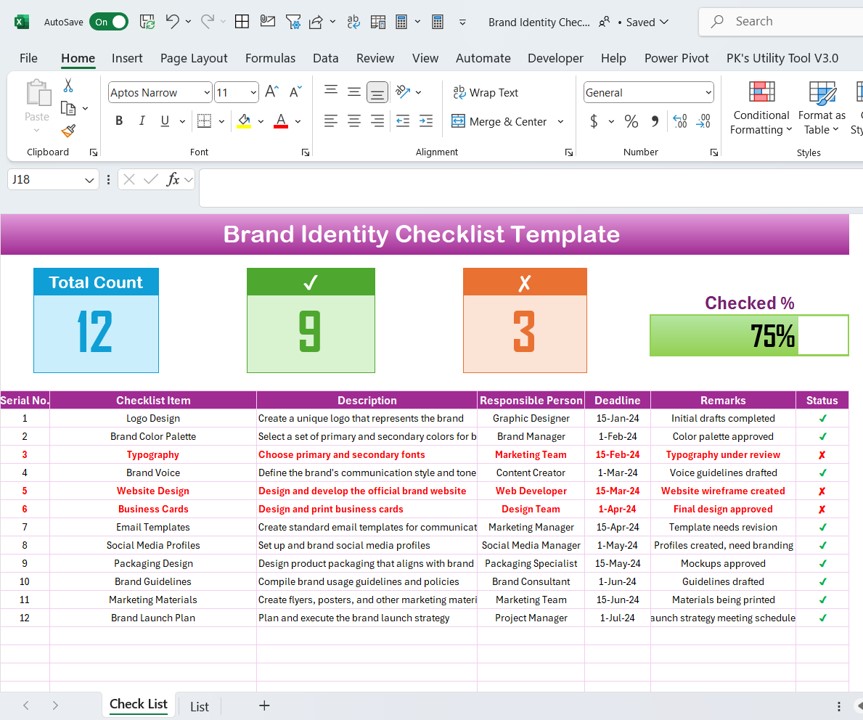 Brand Identity Checklist