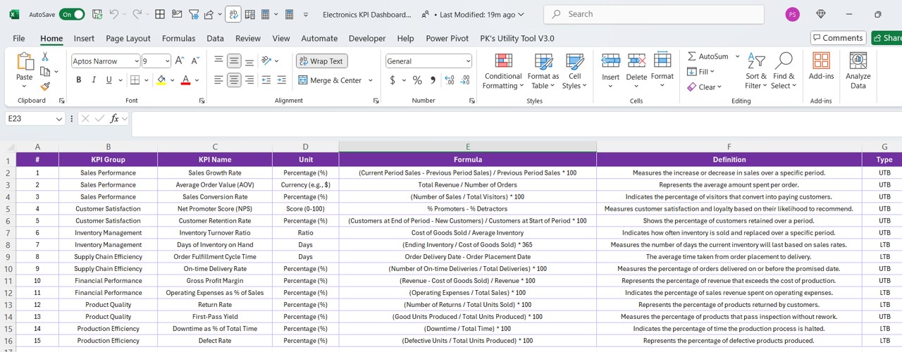 Excel Integration