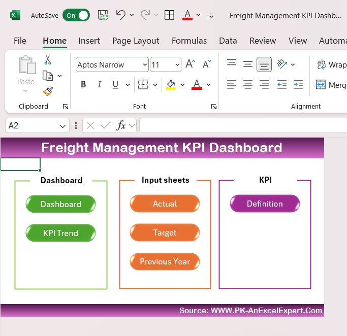 Freight Management KPI Dashboard