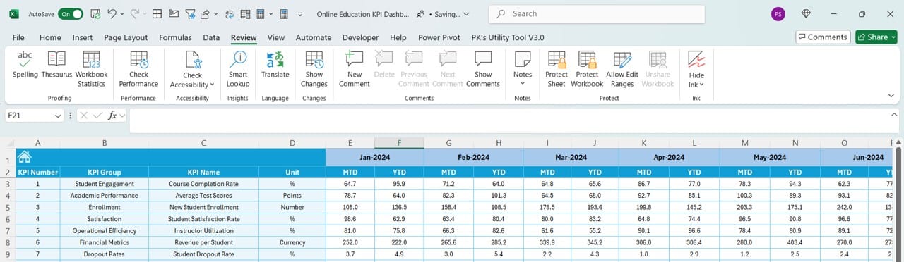 Target Sheet