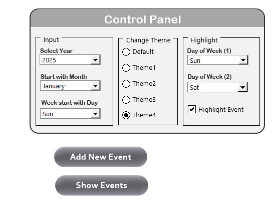 Control Panel