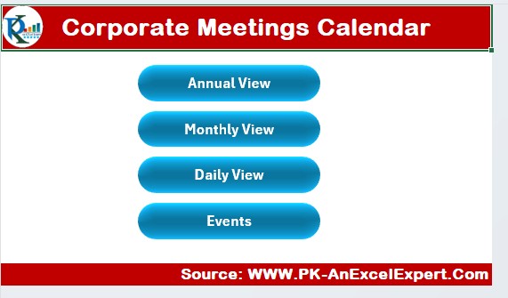 Corporate Meetings Calendar