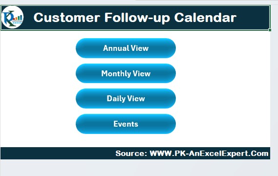 Customer Follow-up Calendar 