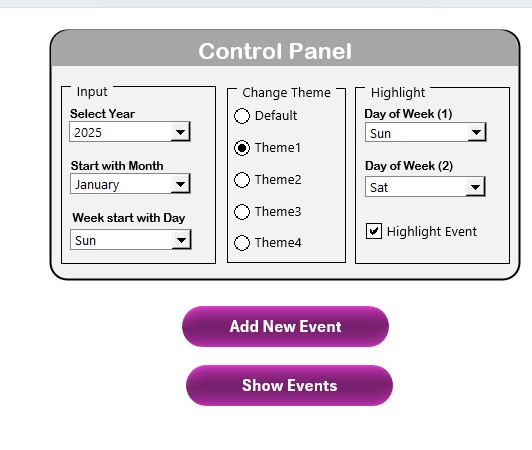 Control Panel