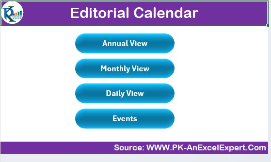 Editorial Calendar 