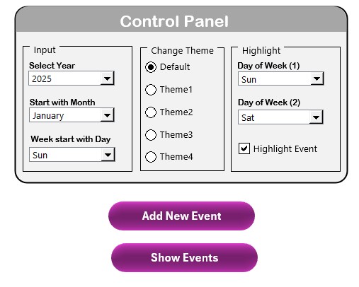 Control Panel