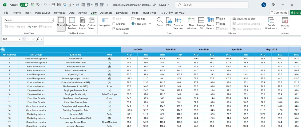 Target Sheet