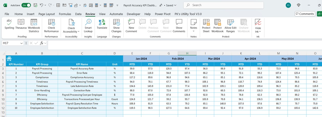 Target Sheet