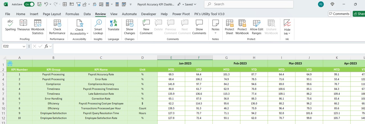 Previous Year Number Sheet