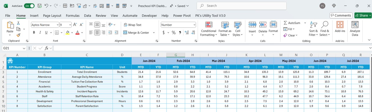 Target Sheet