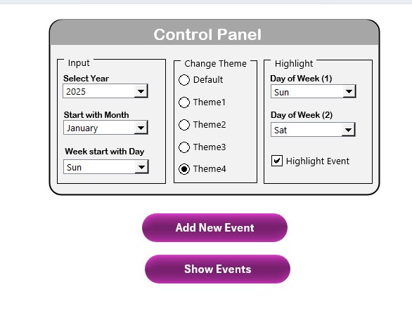 Control Panel