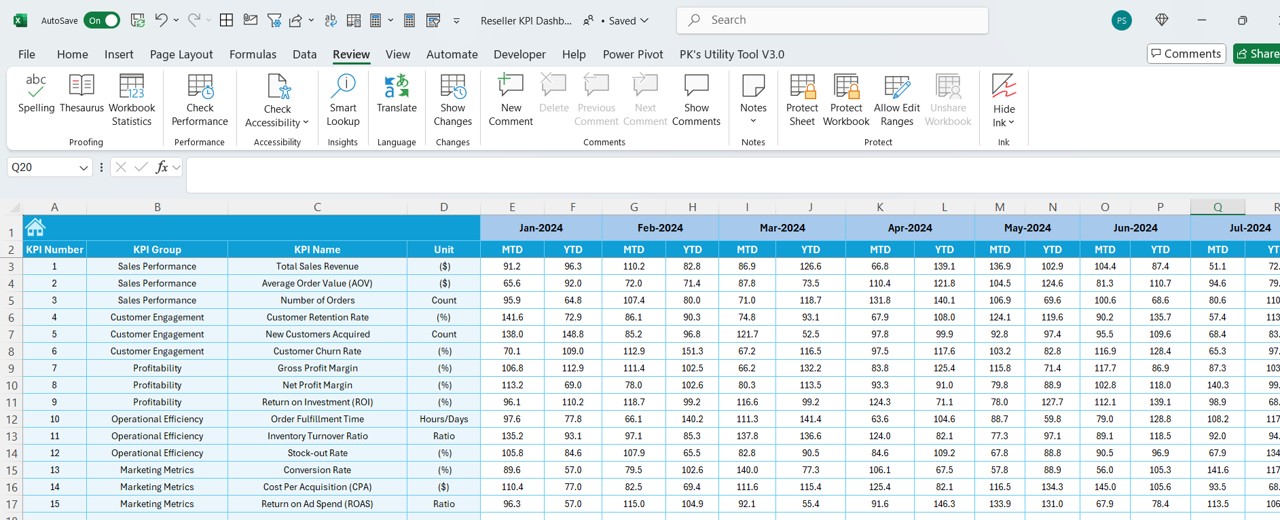 Target Sheet