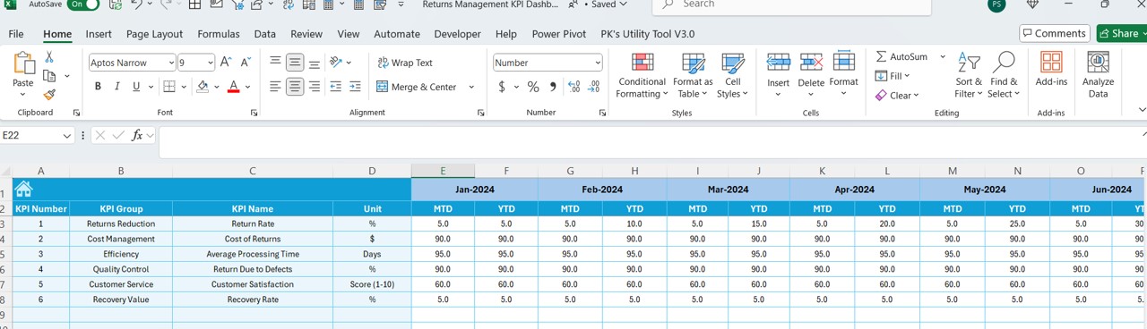 Previous Year Number Sheet