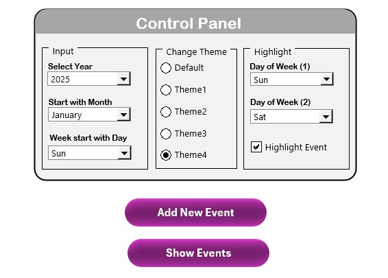 Control Panel