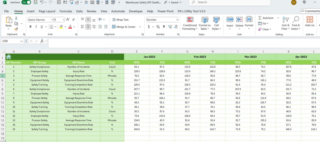 Previous Year Number Sheet