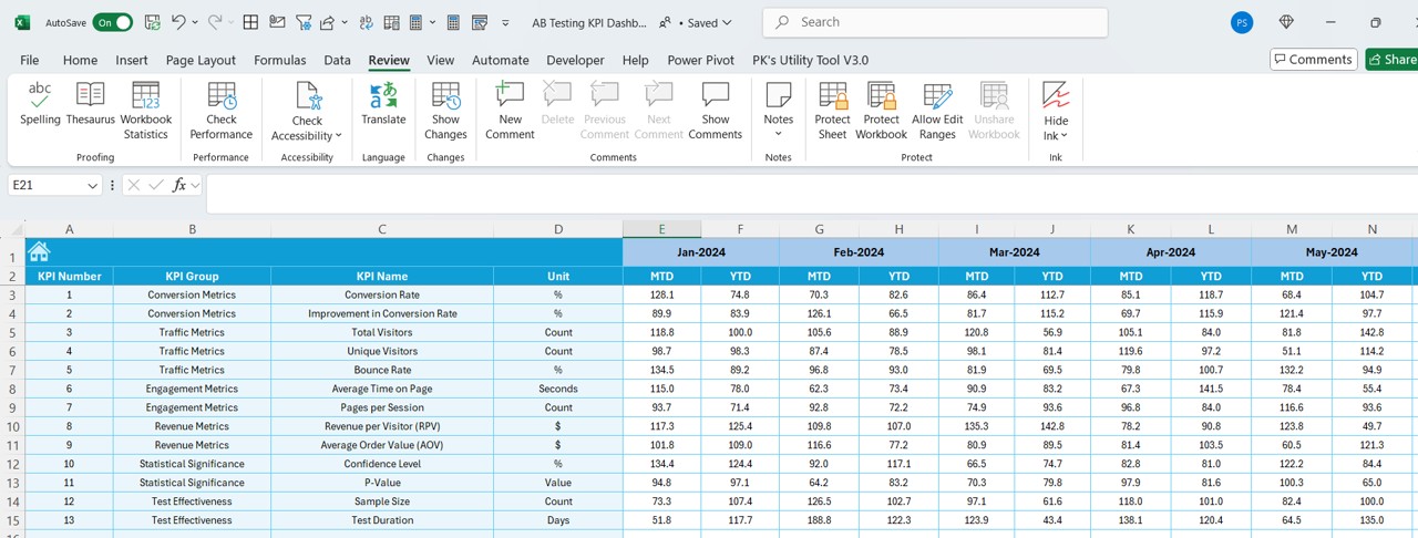 Target Sheet