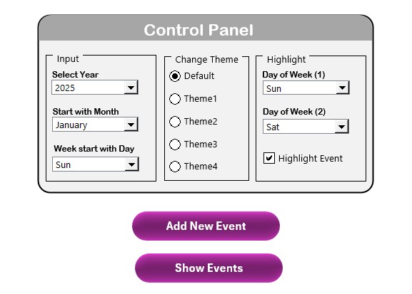 Control Panel