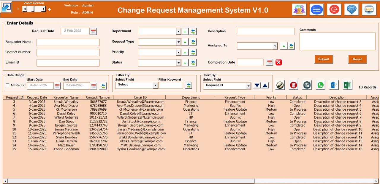 Change Request Management System 