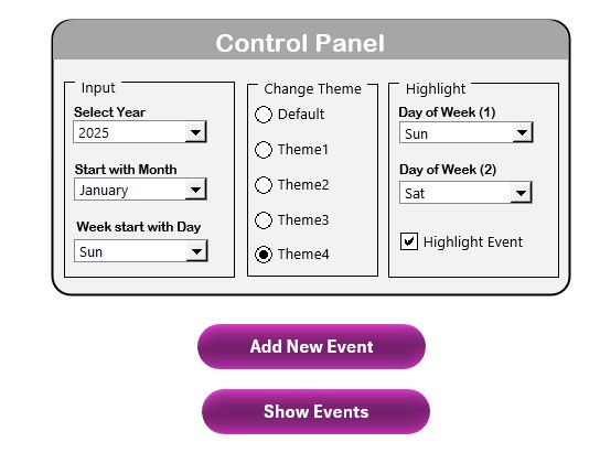 Control Panel