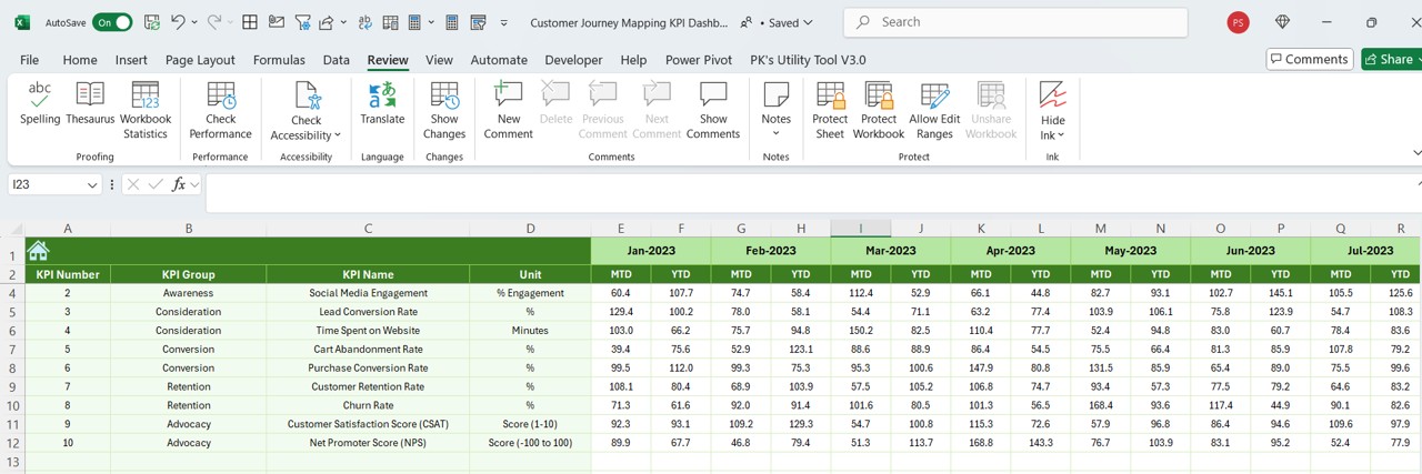 Previous Year Numbers Sheet