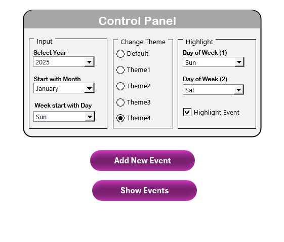 Control Panel