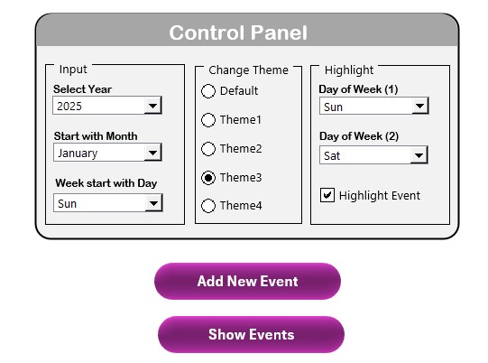 Control Panel