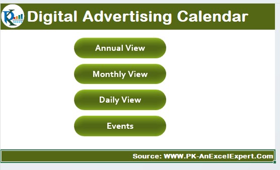 Digital Advertising Calendar